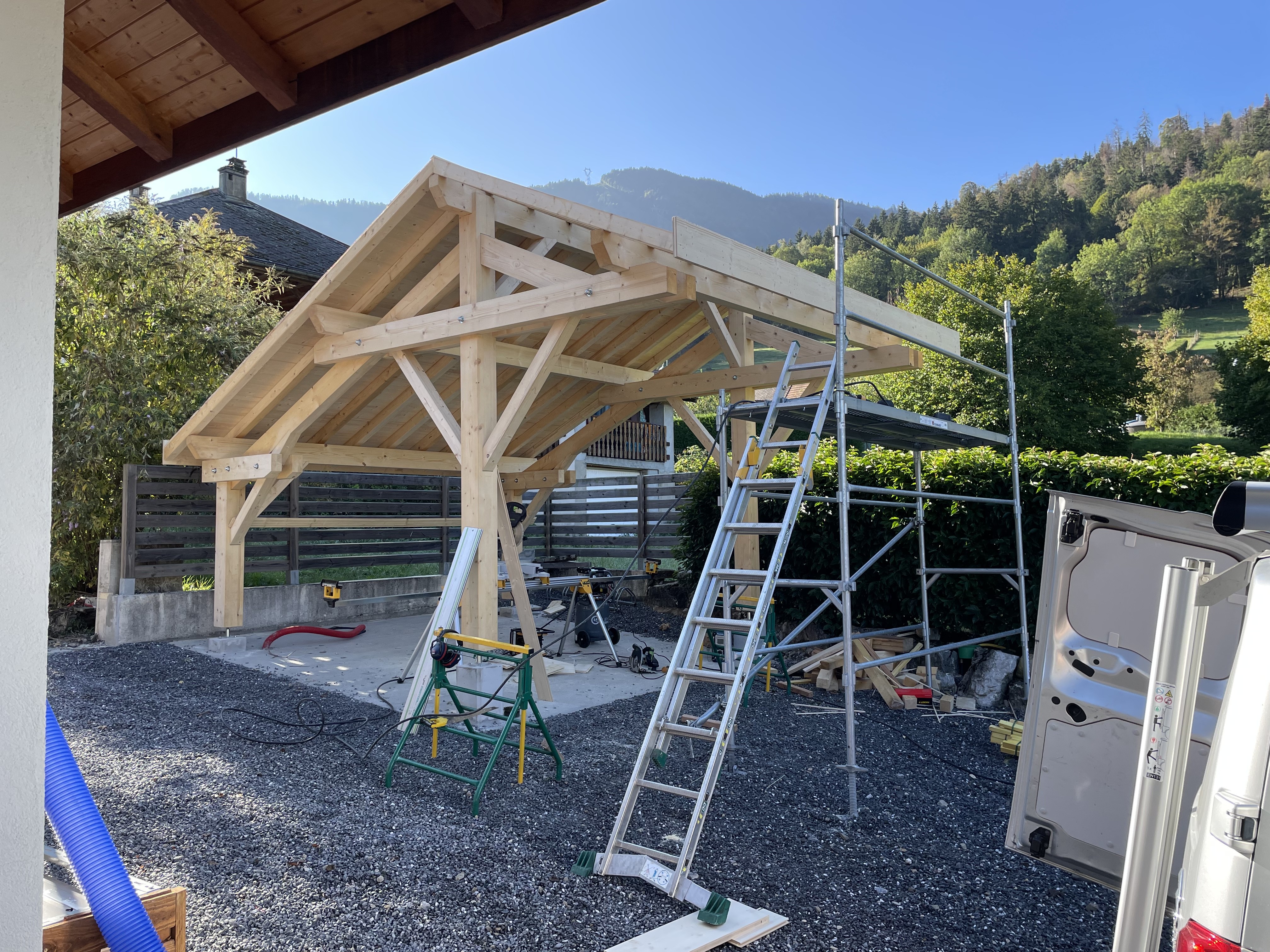 installation carport 